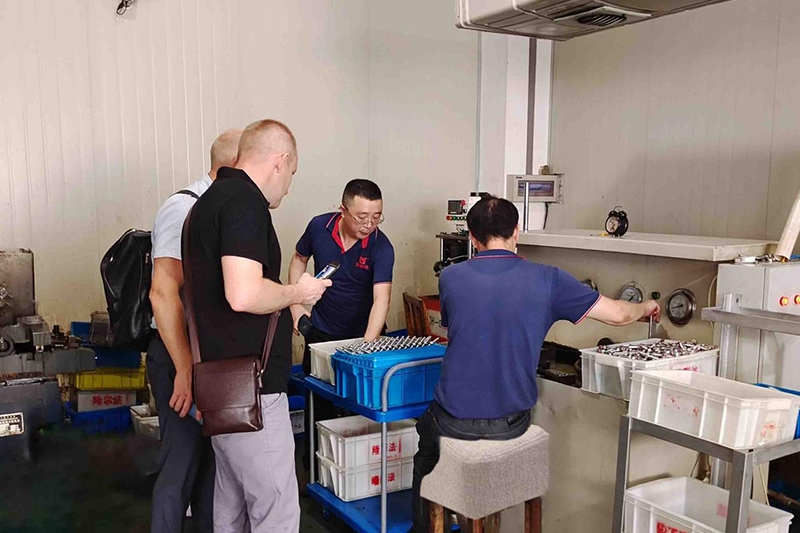 Foreign businessmen visit
